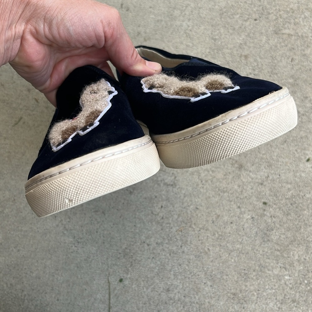 SOLUDOS Velvet Llama Sneaker in Navy Size 8.5 - Picture 10 of 14